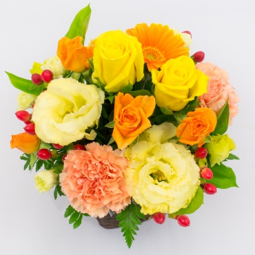 元気が出る!!ビタミンカラーのアレンジメント